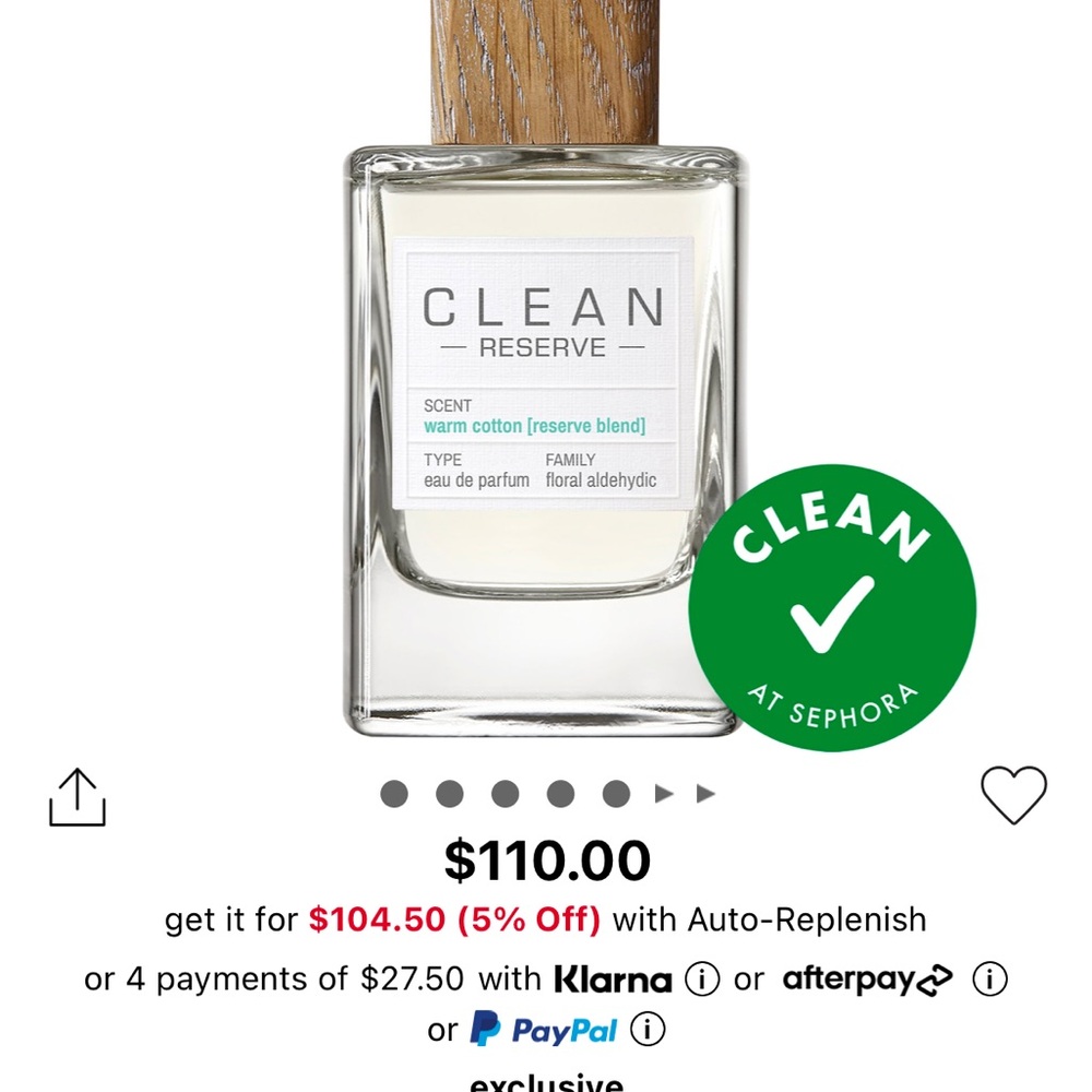Clean reserve sent warm cotton (reserve blend)